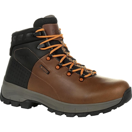 Georgia Boot Men's Waterproof Hiker Boot, 9 W, Leather, 6 in H, Brown GB00402